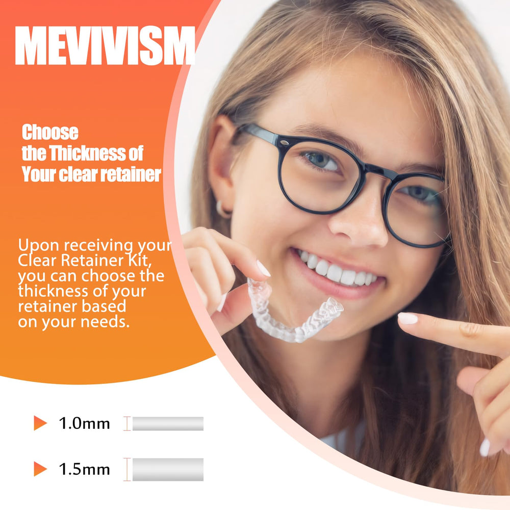 Thickness options for retainers: 1.0mm and 1.5mm