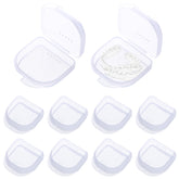 Ten pack transparent retainer cases assortment