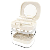 Retainer case with built-in mirror