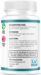 Vitamins and minerals illustration for eye health