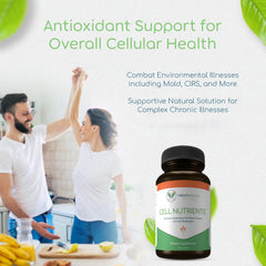 Graphic illustrating cellular repair and metabolism benefits