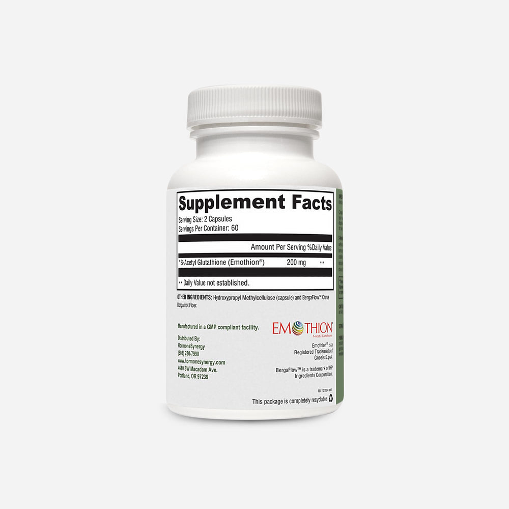 Close-up label of RetzlerRx S-Acetyl Glutathione