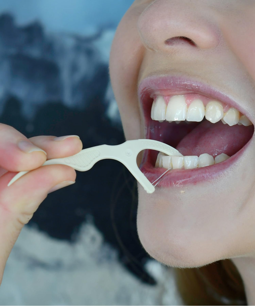Reusable floss picks reduce waste, plant-based materials