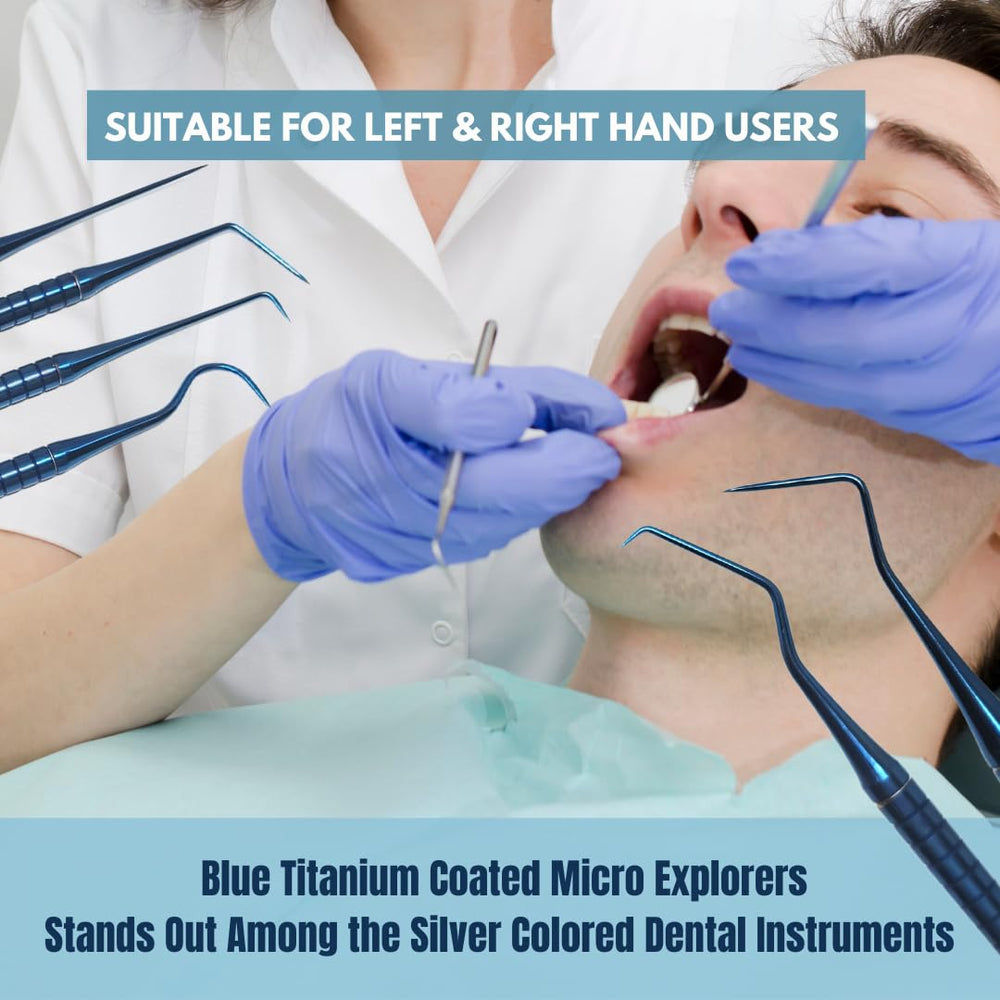 Reusable surgical stainless steel dental probes