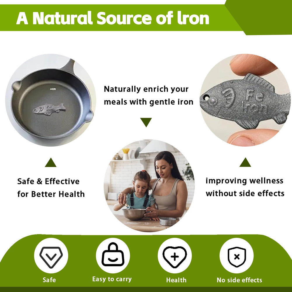 Reusable eco-friendly cast iron iron fish
