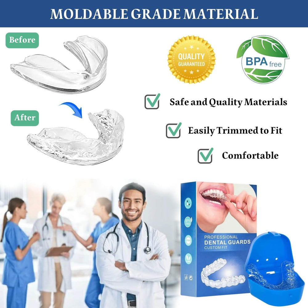 Reusable teeth grinding mouth guard material