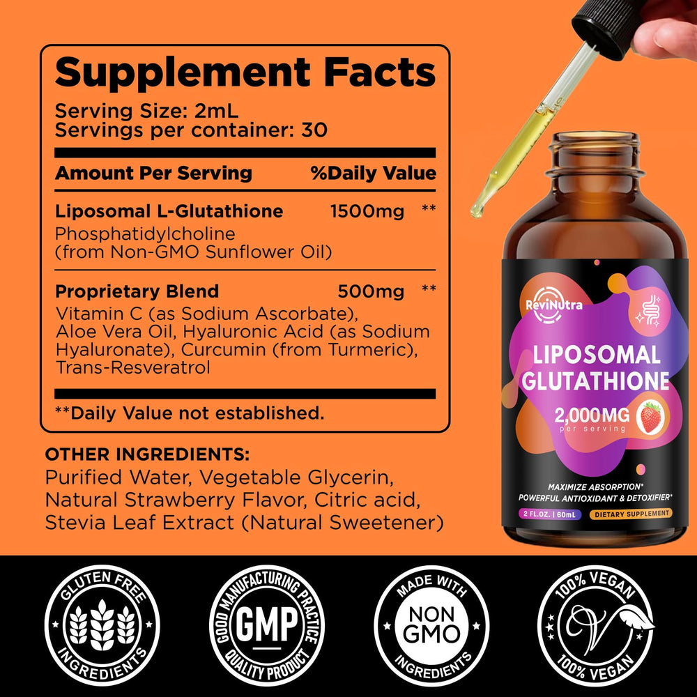 Quality testing and vegan gluten-free non-GMO seal on product label