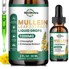 Bottle of ReviNutra Mullein Drops with 2 oz size