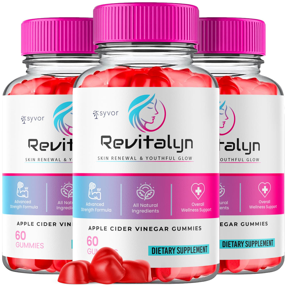 Revitalyn Apple Cider Vinegar Gummies bottle with 180-count label