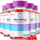 Bottle and gummies of Revitalyn Apple Cider Vinegar Gummies