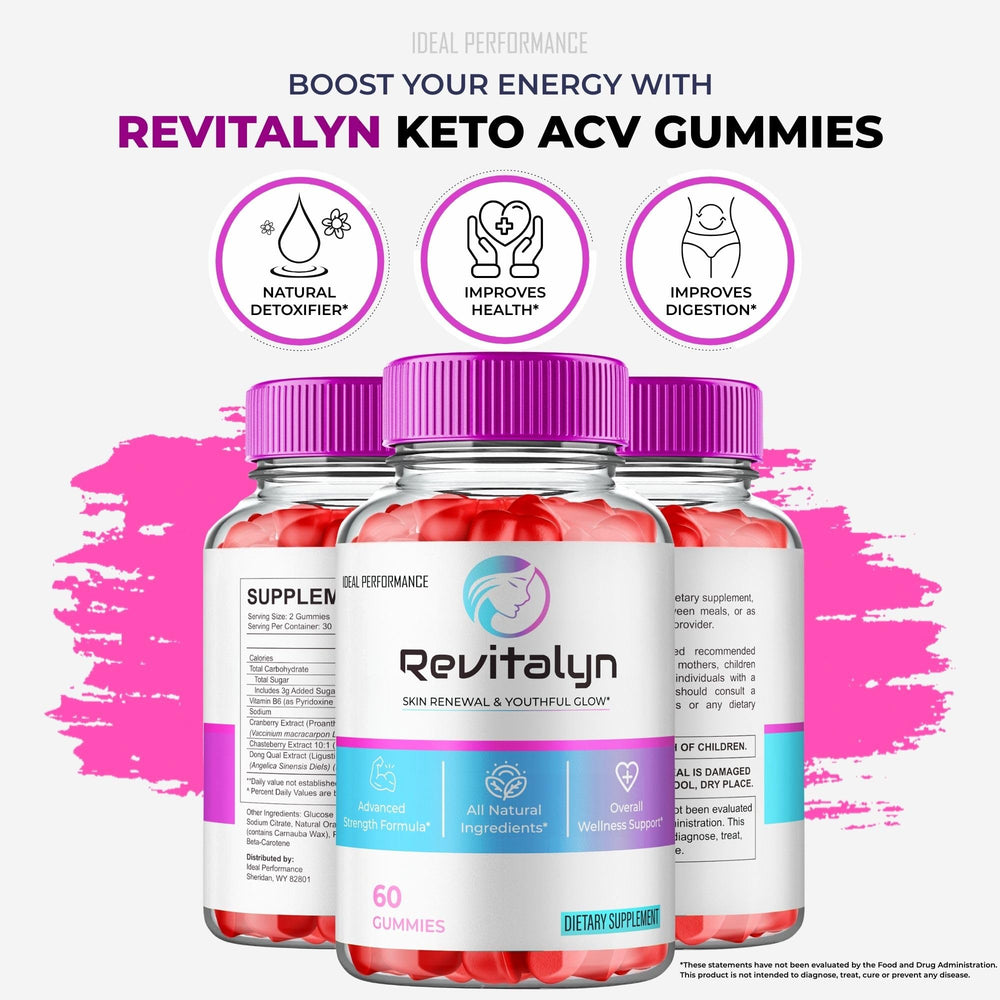 Product shot of Revitalyn Apple Cider Vinegar Gummies 5 Pack