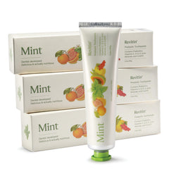Revitin Toothpaste bottle with mint label