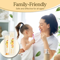 Dye-free, GMO-free toothpaste ingredients visual