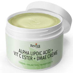 Applying Alpha Lipoic Acid Vitamin C Ester DMAE Cream on skin