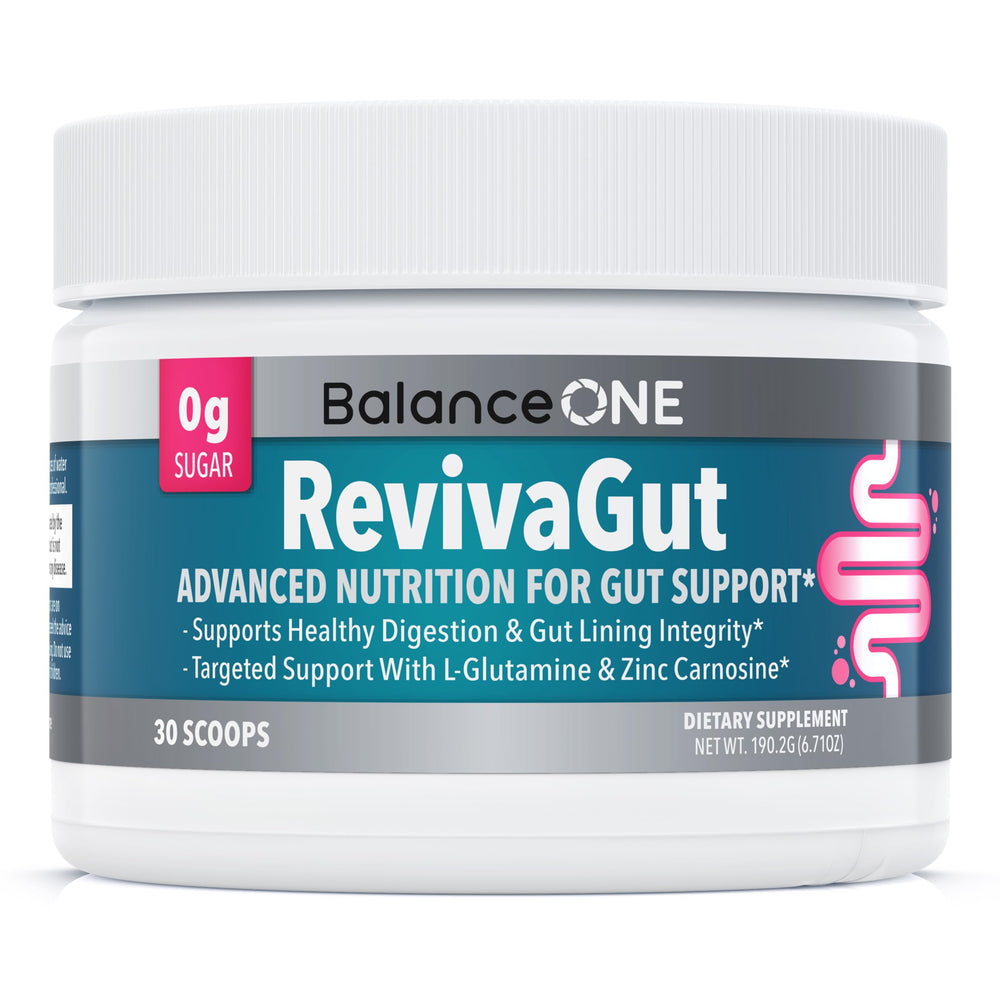 RevivaGut bottle and packaging