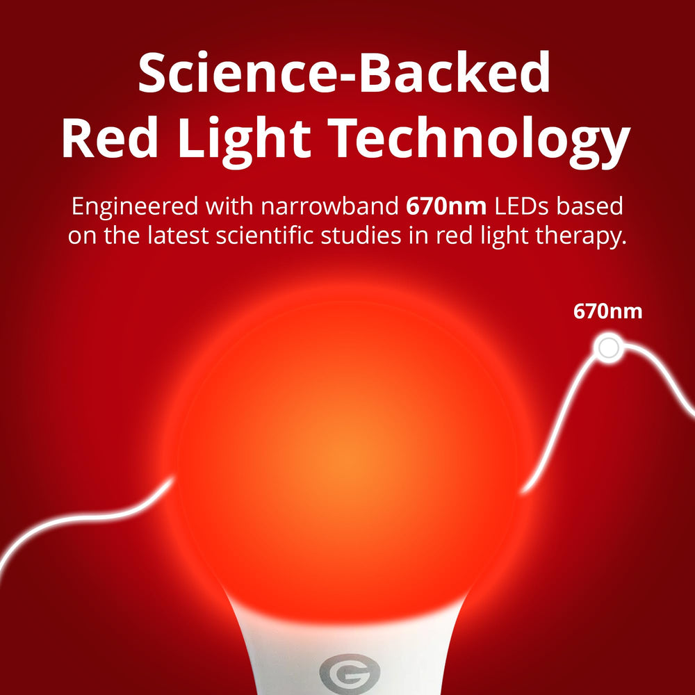 Revive 670nm red light bulb in a nursery for calming nighttime lighting