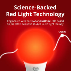 Revive 670nm red light bulb in a nursery for calming nighttime lighting