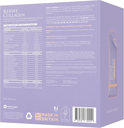Product packshot of Revive Collagen Menopause Drink