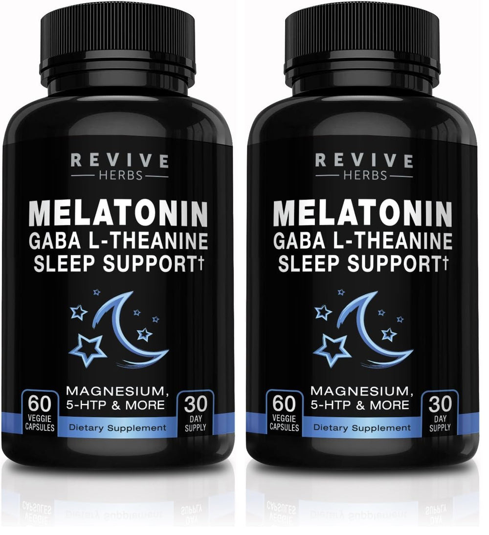 Revive Herbs Melatonin GABA L-Theanine bottle - Pack of 2