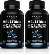 Revive Herbs Melatonin GABA L-Theanine bottle - Pack of 2