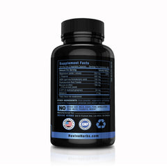 Front view of Revive Herbs Melatonin GABA L-Theanine capsule bottle (Pack of 2)