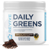 Revive MD Daily Greens Powder Chocolate flavor container