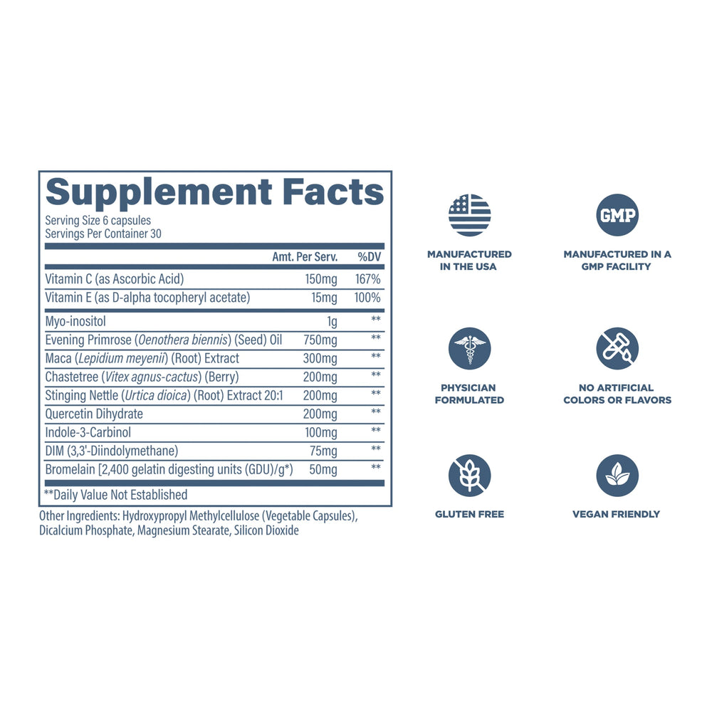 Morning dose of Revive MD Hormone Balance (6 capsules)