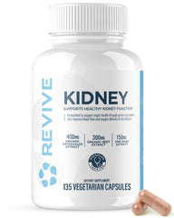 Revive MD Kidney Support bottle with 135 vegetarian capsules
