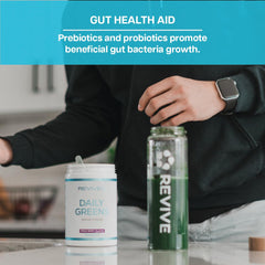 Ingredients highlight Wheatgrass, Spirulina, Chlorella