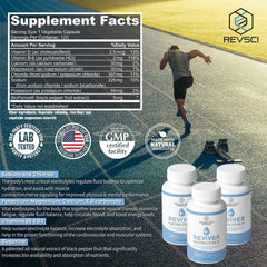 REVIVER smart absorption formula close-up with six electrolytes