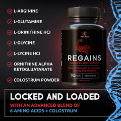 Revolution Science HGH supplements in gym setup supporting workout routine