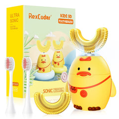 RexCodar kids toothbrush with yellow cartoon duck design
