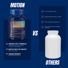 Person taking a Rheuskin Motion caplet for joints