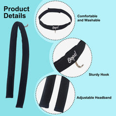 Elastic, adjustable nose-friendly strap designed for post-surgery comfort