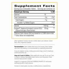 Rhizinate chewable tablets for digestive support