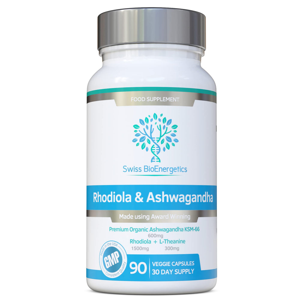 Rhodiola, Ashwagandha and L-Theanine capsules