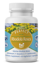 Front view of Rhodiola Rosea bottle