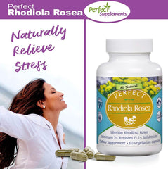 Rhodiola Rosea packaging on white background