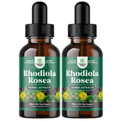 High Potency Rhodiola Rosea tincture bottle with dropper