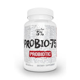 5% Nutrition Rich Piana Probio-75 bottle of probiotic supplement