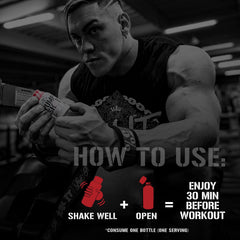 Nutrition facts and glycerol content on Pump Shot label