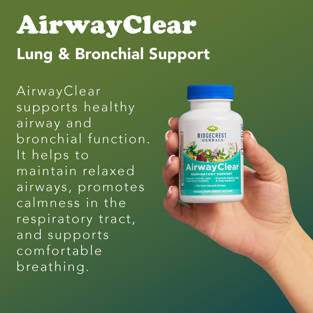 AirwayClear image showing sinus and mucus support benefits