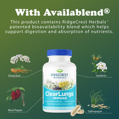 Box and bottle packaging of RidgeCrest ClearLungs Immune