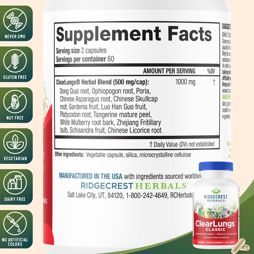 Gardenia Fruit ingredient used in ClearLungs Classic