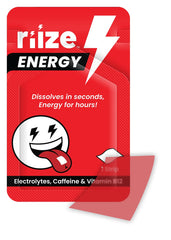 Riize Energy Strips rapid dissolve technology shown in use