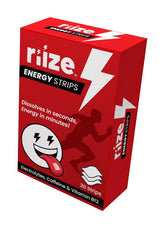 Riize Energy Strips box with blister packaging