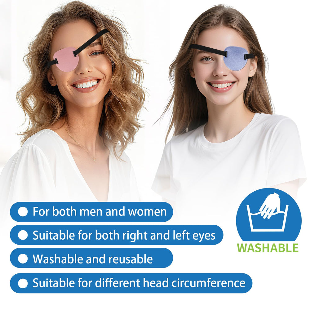 RIKEYO 3D eye patch in light purple, front view