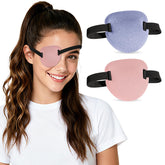 RIKEYO 3D eye patch in soft pink, front view