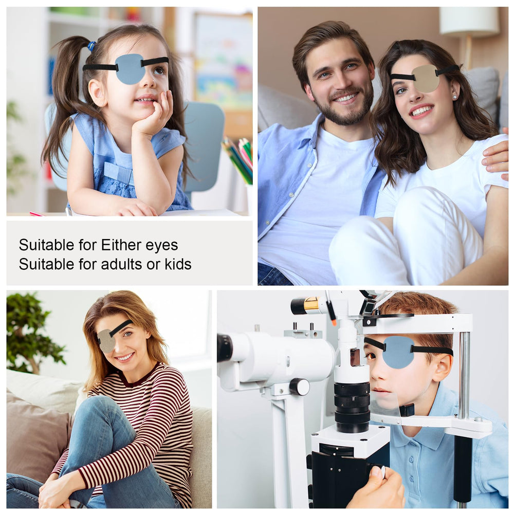 Adjustable elastic strap and Velcro closure on RIKEYO eye patch