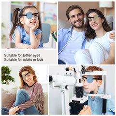 Adjustable elastic strap and Velcro closure on RIKEYO eye patch